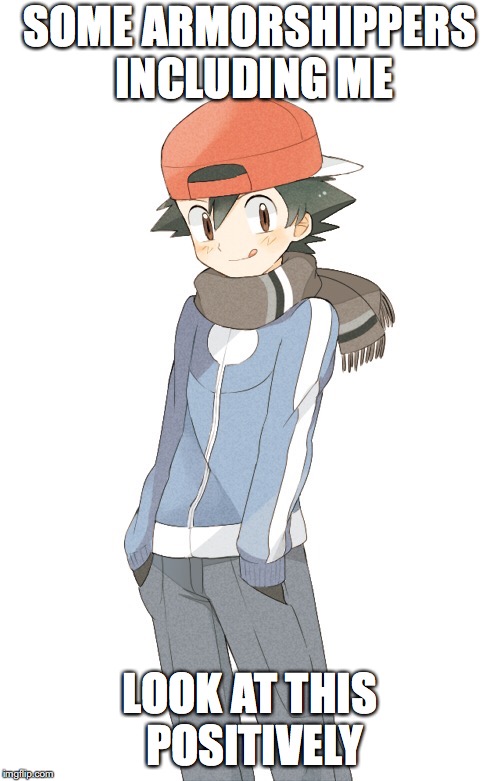 Ash in Kalos WInter | SOME ARMORSHIPPERS INCLUDING ME; LOOK AT THIS POSITIVELY | image tagged in ash ketchum,winter,memes,pokemon | made w/ Imgflip meme maker