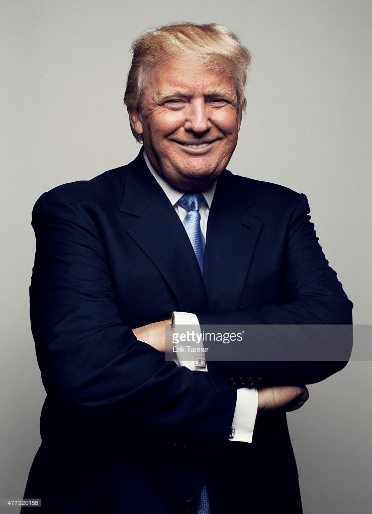 Trump arms folded smiling Blank Meme Template