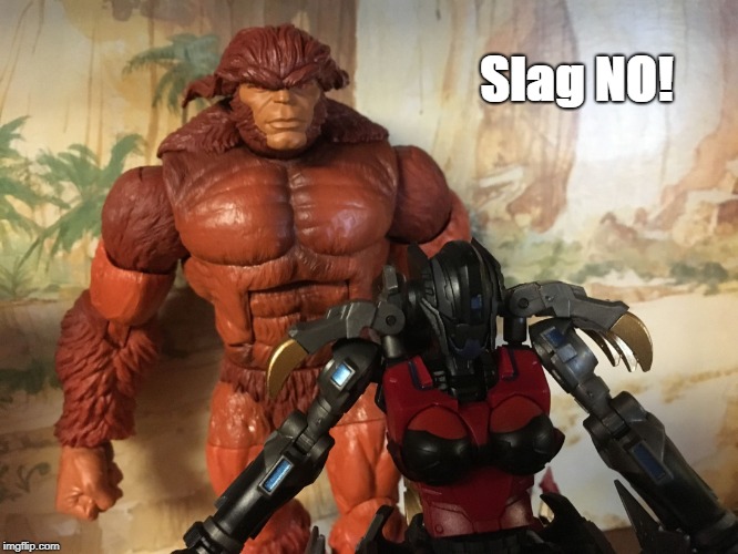 Slag NO! | image tagged in sasquatch,echara | made w/ Imgflip meme maker