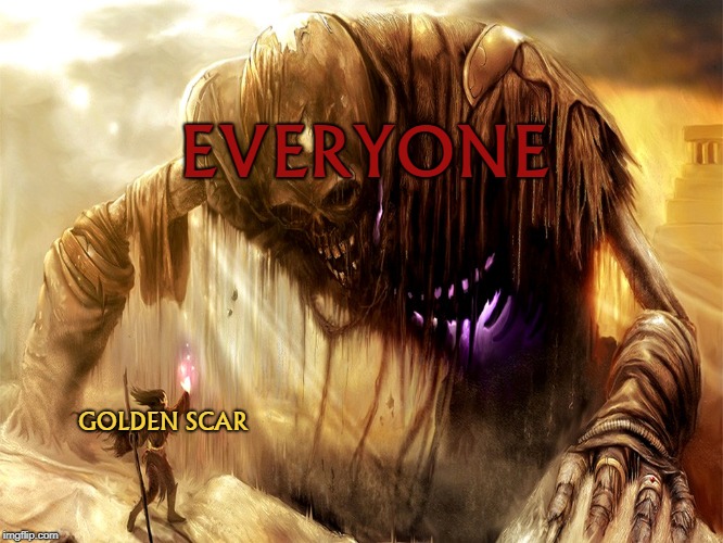 rip | EVERYONE; GOLDEN SCAR | image tagged in fortnite | made w/ Imgflip meme maker