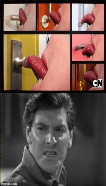 Sussie licking Door Handles makes Steven disgusted | image tagged in the amazing world of gumball,doctor who | made w/ Imgflip meme maker