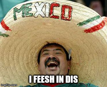 sombrero | I FEESH IN DIS | image tagged in sombrero | made w/ Imgflip meme maker