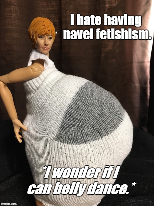 Richelle-Michelle Ariel-Jean | I hate having navel fetishism. *I wonder if I can belly dance.* | image tagged in richelle-michelle ariel-jean | made w/ Imgflip meme maker