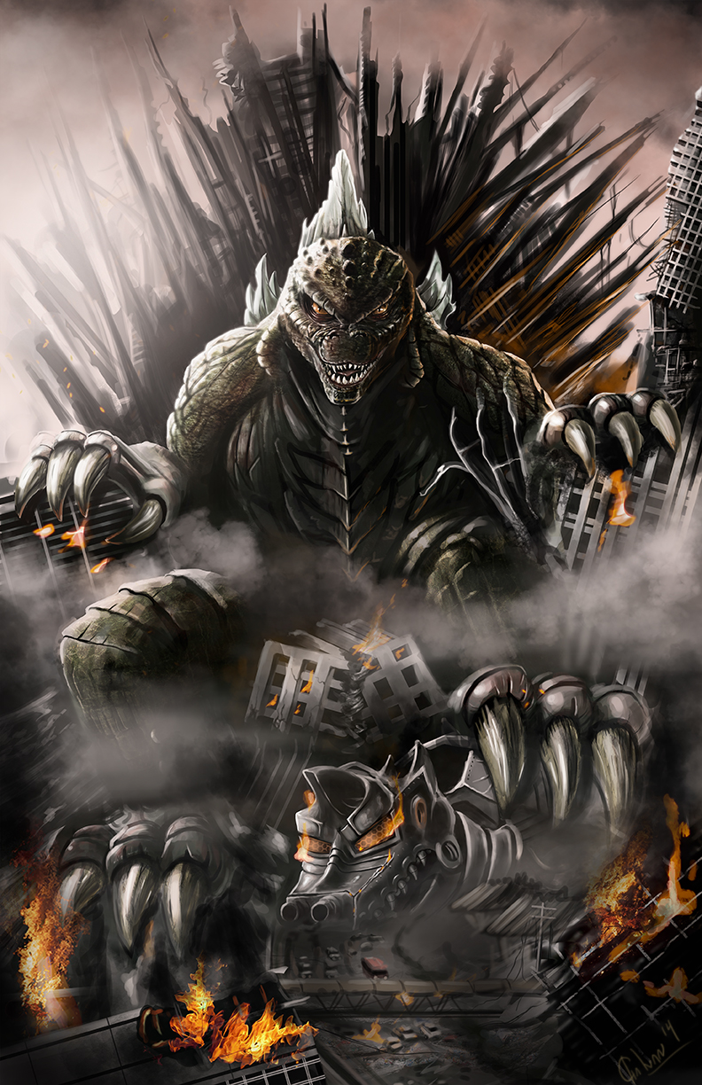 Godzilla thrones Blank Meme Template