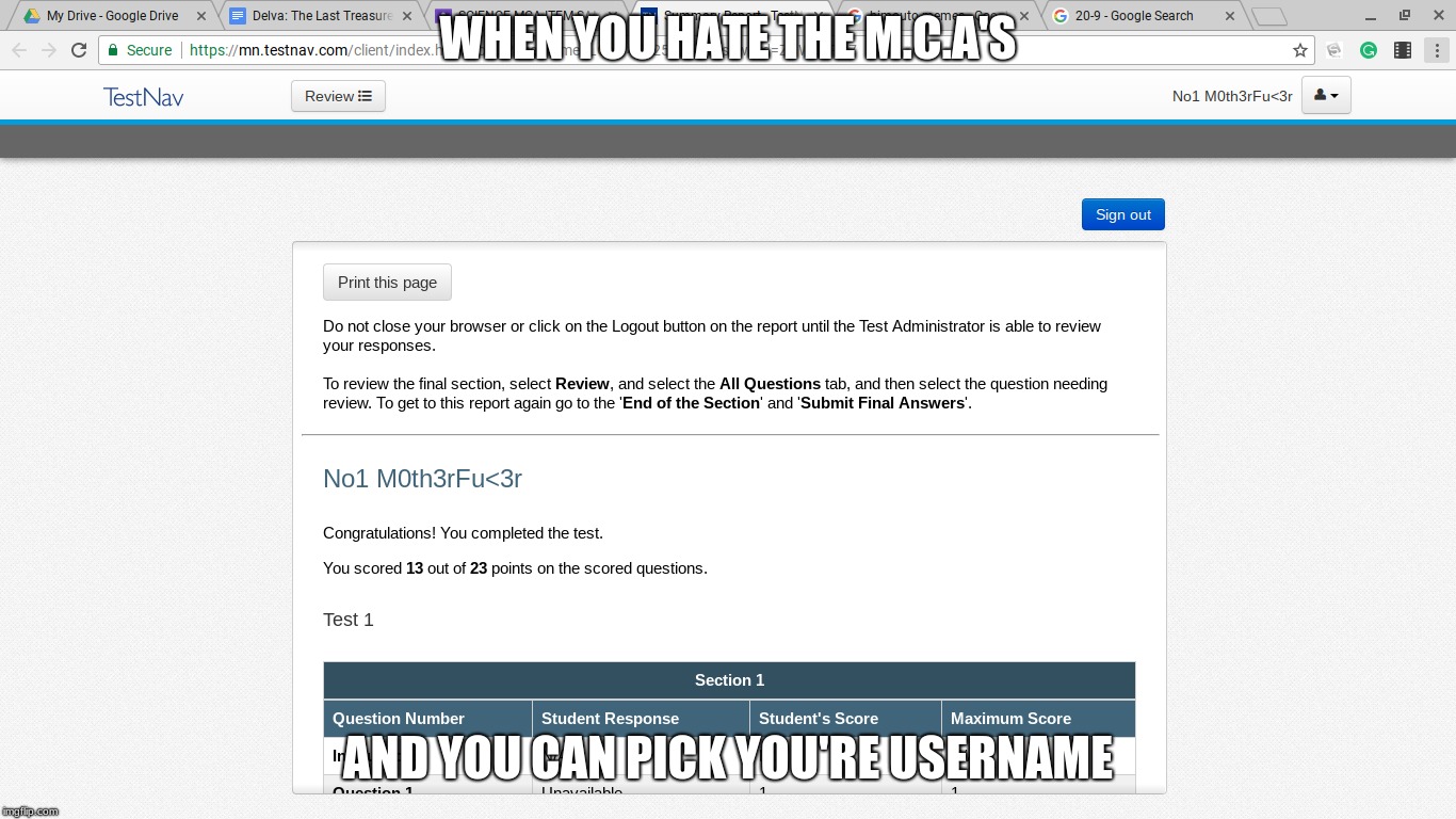 Mca | WHEN YOU HATE THE M.C.A'S; AND YOU CAN PICK YOU'RE USERNAME | image tagged in internet | made w/ Imgflip meme maker
