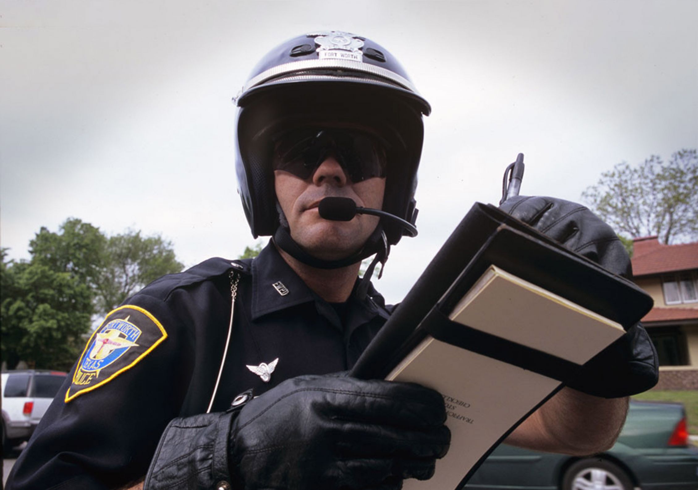 Motorcycle Cop Writting Up A Ticket Infrigement Blank Meme Template