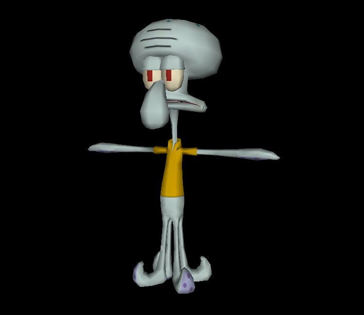 High Quality Squidward t-pose Blank Meme Template