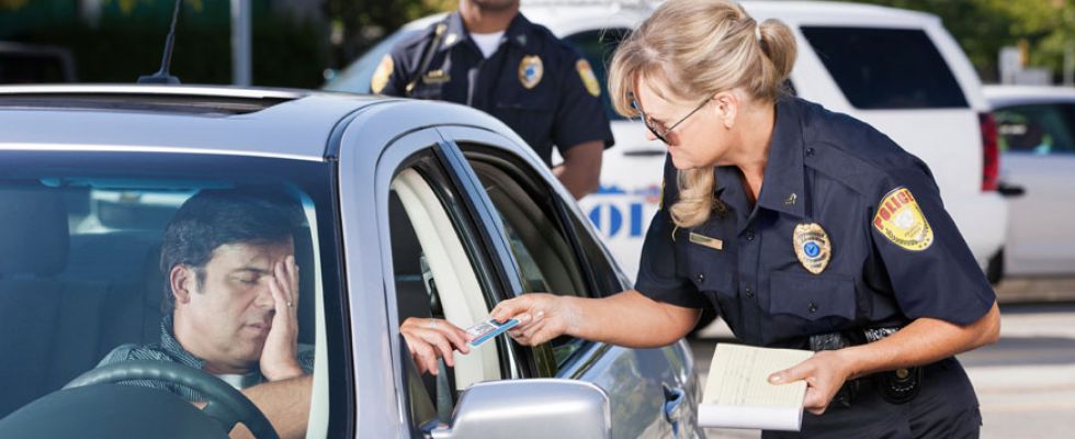 Female officer ticket Blank Meme Template