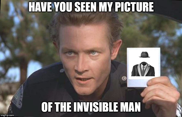 Invisible Week - Have you seen the invisible man? | HAVE YOU SEEN MY PICTURE; OF THE INVISIBLE MAN | image tagged in have you seen,the invisible man,meme | made w/ Imgflip meme maker