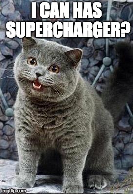 I can has cheezburger cat | I CAN HAS SUPERCHARGER? | image tagged in i can has cheezburger cat | made w/ Imgflip meme maker
