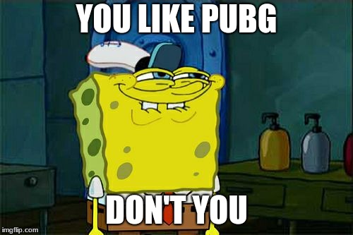 Don't You Squidward | YOU LIKE PUBG; DON'T YOU | image tagged in memes,dont you squidward | made w/ Imgflip meme maker
