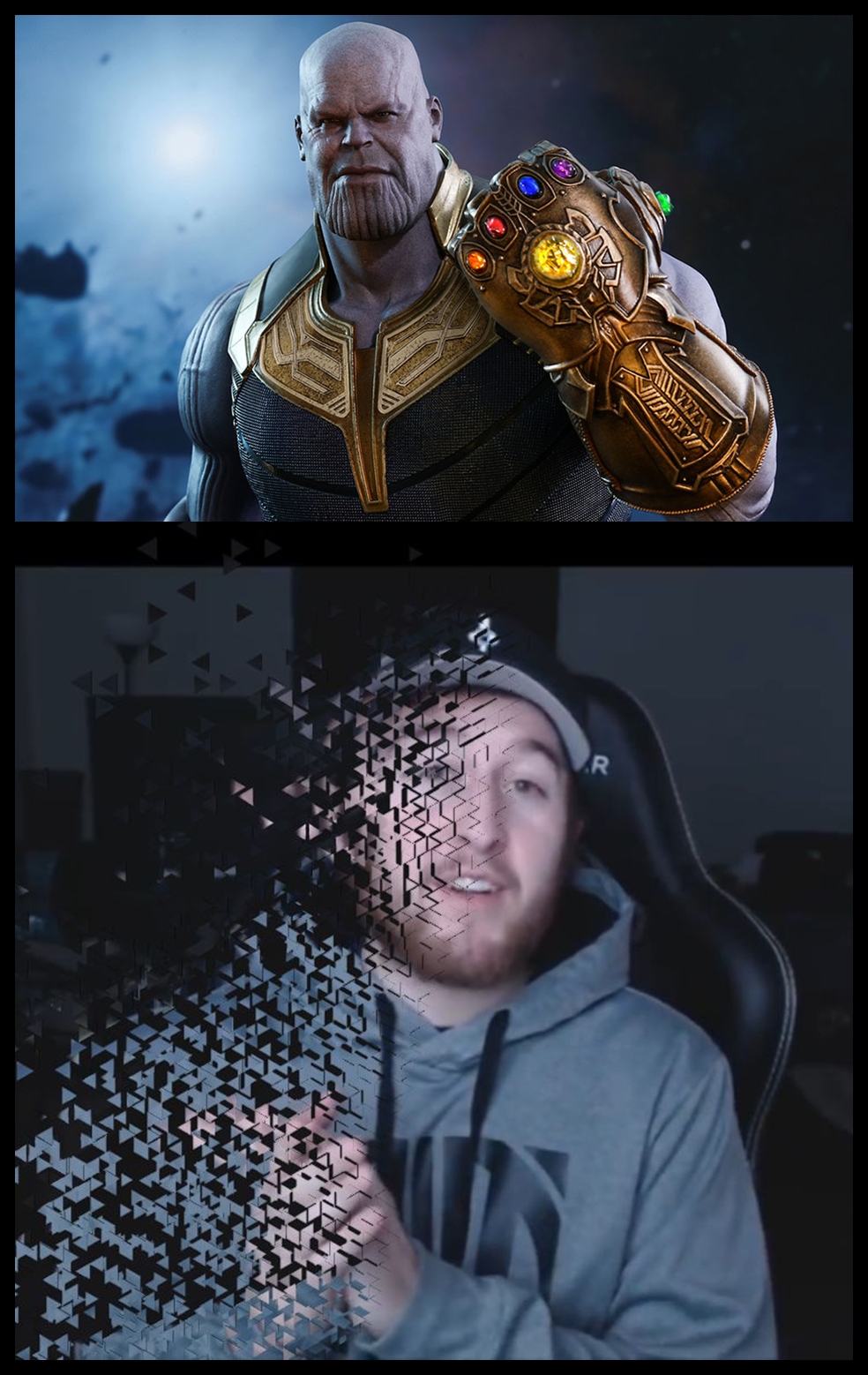 Thanos kills Blank Meme Template