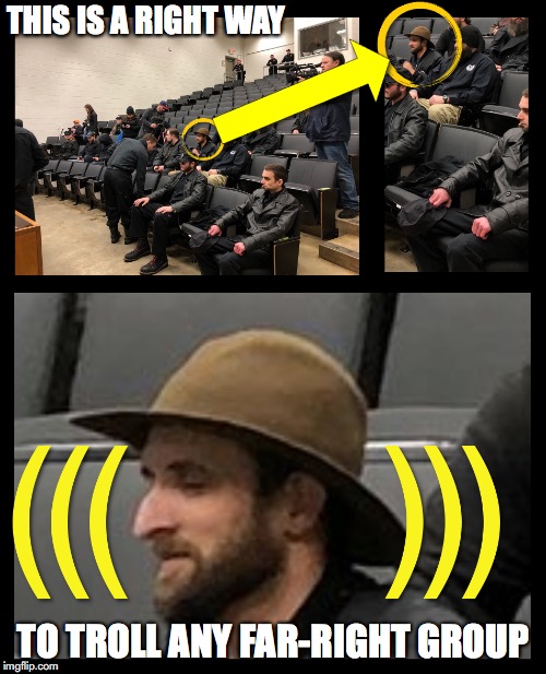 Jew in Alt-Right Conference | THIS IS A RIGHT WAY; TO TROLL ANY FAR-RIGHT GROUP | image tagged in jew,alt-right,memes | made w/ Imgflip meme maker