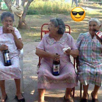 grandmas drinking beer Blank Meme Template