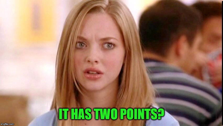 IT HAS TWO POINTS? | made w/ Imgflip meme maker