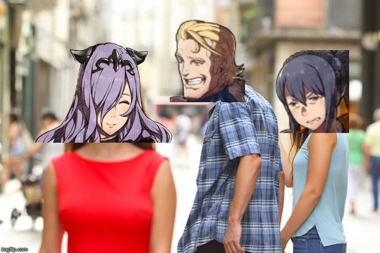 Distracted Arthur | image tagged in memes,distracted boyfriend,fire emblem fates | made w/ Imgflip meme maker