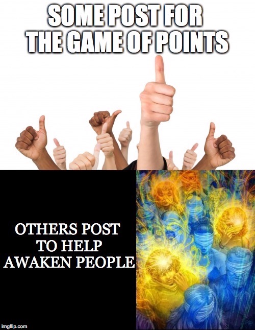 Points Vs. Helping | image tagged in points,help,awaken,purpose,post,motivation | made w/ Imgflip meme maker