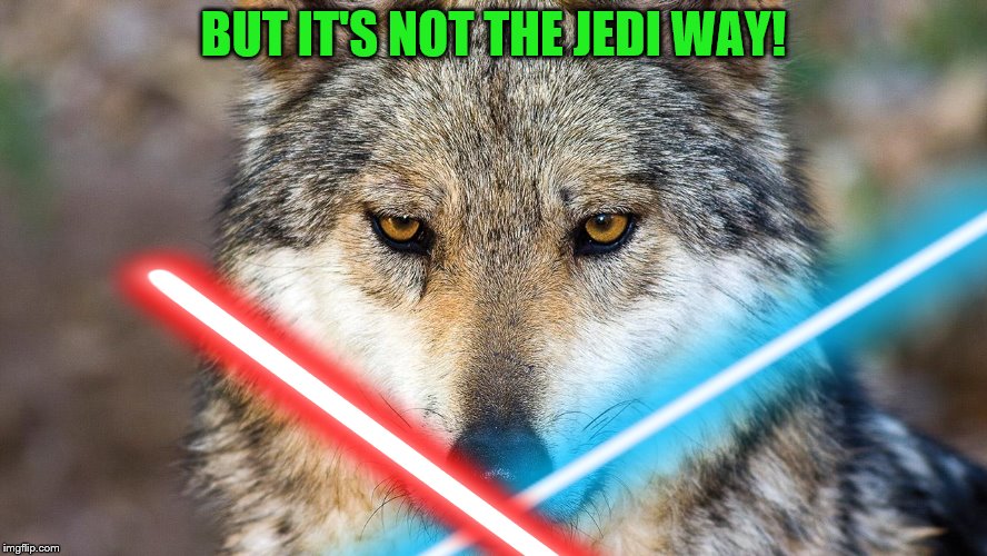 BUT IT'S NOT THE JEDI WAY! | made w/ Imgflip meme maker