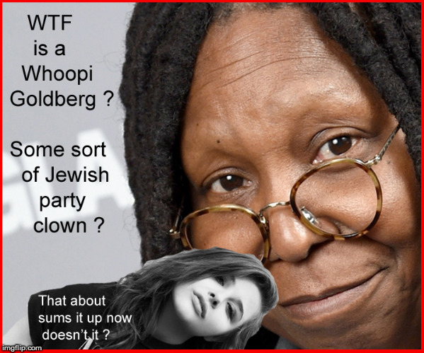 WTF is a Whoopi Goldberg? | image tagged in wtf,whoopi goldberg,politics lol,current events,funny memes,liberalism is a mental disorder | made w/ Imgflip meme maker