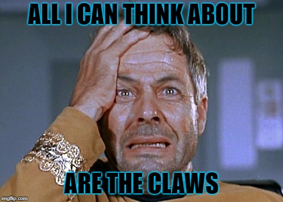 ALL I CAN THINK ABOUT ARE THE CLAWS | made w/ Imgflip meme maker