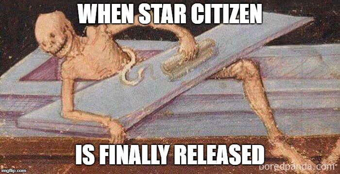 Star Citizen: Coming Soon™ | WHEN STAR CITIZEN; IS FINALLY RELEASED | image tagged in memes,video games,star citizen | made w/ Imgflip meme maker