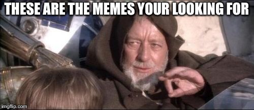 These Aren't The Droids You Were Looking For Meme | THESE ARE THE MEMES YOUR LOOKING FOR | image tagged in memes,these arent the droids you were looking for | made w/ Imgflip meme maker