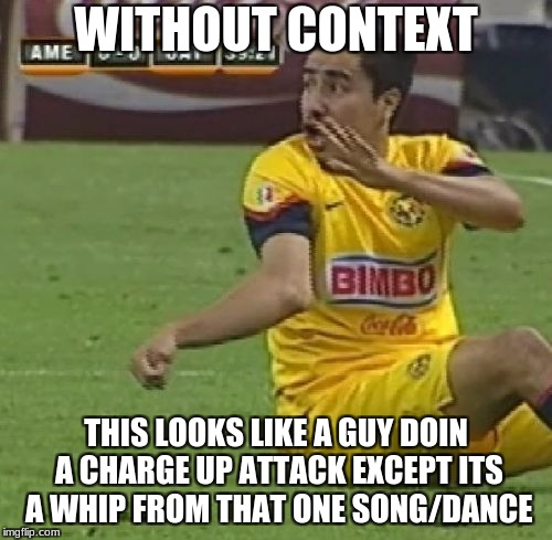 Efrain Juarez | WITHOUT CONTEXT; THIS LOOKS LIKE A GUY DOIN A CHARGE UP ATTACK EXCEPT ITS A WHIP FROM THAT ONE SONG/DANCE | image tagged in memes,efrain juarez | made w/ Imgflip meme maker