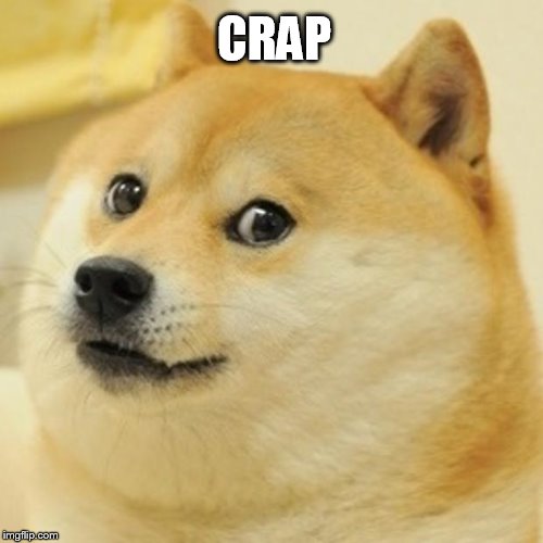 Doge Meme | CRAP | image tagged in memes,doge | made w/ Imgflip meme maker