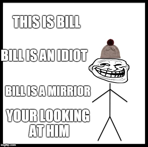 Be Like Bill Meme | THIS IS BILL; BILL IS AN IDIOT; BILL IS A MIRRIOR; YOUR LOOKING AT HIM | image tagged in memes,be like bill | made w/ Imgflip meme maker