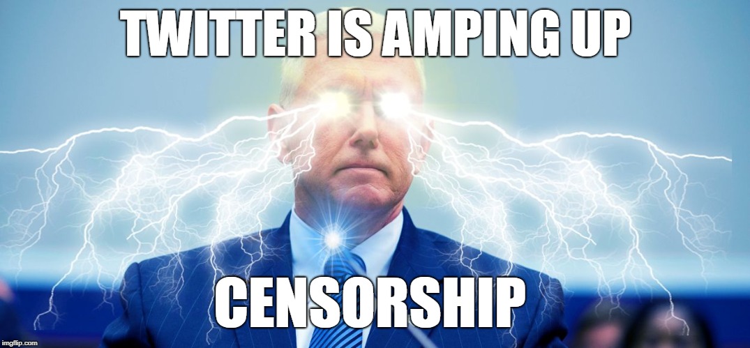 Mike The Electric Fence Pence | TWITTER IS AMPING UP; CENSORSHIP | image tagged in mike the electric fence pence | made w/ Imgflip meme maker