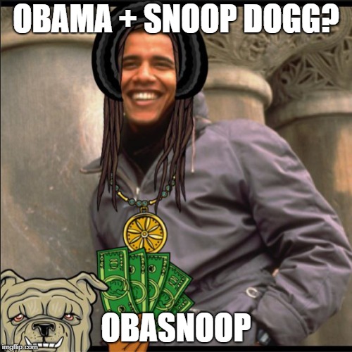 Vestegnens Privatos | OBAMA + SNOOP DOGG? OBASNOOP | image tagged in barack obama,snoop dogg,funny memes,fortnite,donald trump,smoke weed everyday | made w/ Imgflip meme maker