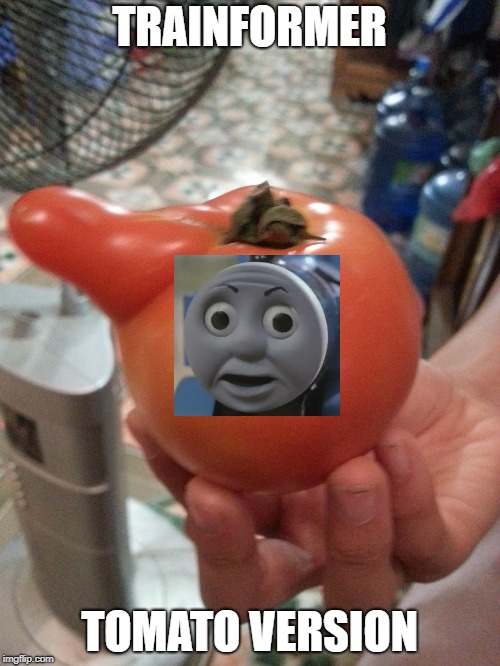 Hailing tomato | TRAINFORMER TOMATO VERSION | image tagged in hailing tomato | made w/ Imgflip meme maker