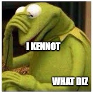 Kermit Face Palm | I KENNOT; WHAT DIZ | image tagged in kermit face palm | made w/ Imgflip meme maker