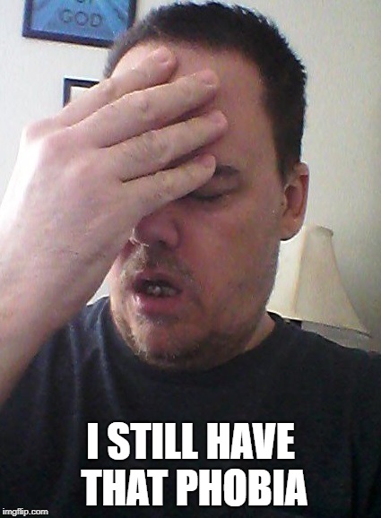 face palm | I STILL HAVE THAT PHOBIA | image tagged in face palm | made w/ Imgflip meme maker