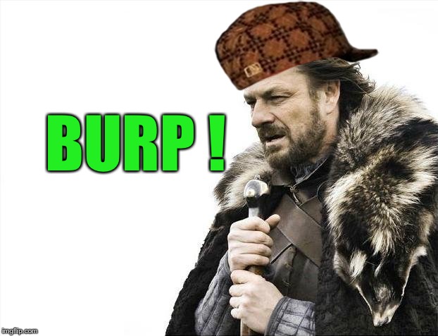 Brace Yourselves X is Coming Meme | BURP ! | image tagged in memes,brace yourselves x is coming,scumbag | made w/ Imgflip meme maker