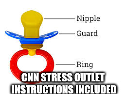 CNN STRESS OUTLET INSTRUCTIONS INCLUDED | image tagged in cnn | made w/ Imgflip meme maker