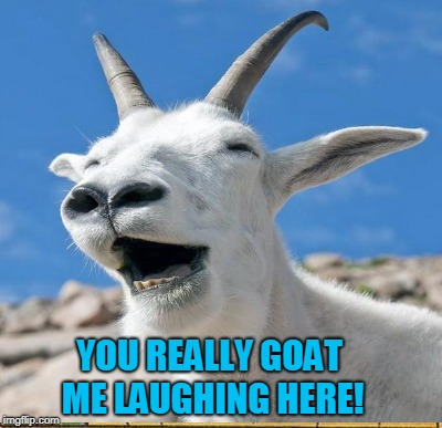 YOU REALLY GOAT ME LAUGHING HERE! | made w/ Imgflip meme maker