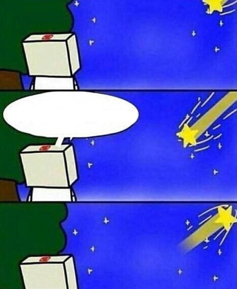 shooting star Blank Meme Template