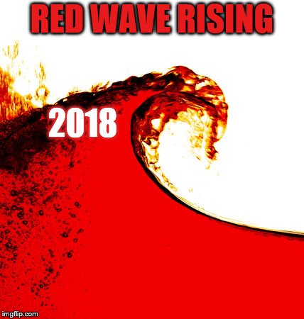 2018 Red Wave Blank Meme Template