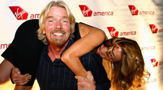 Virgin, Richard Branson, millionaire, idiot Blank Meme Template