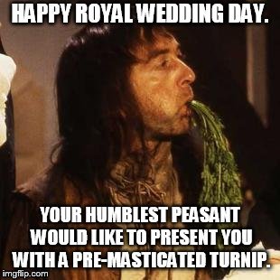 image tagged in wedding baldrick | made w/ Imgflip meme maker