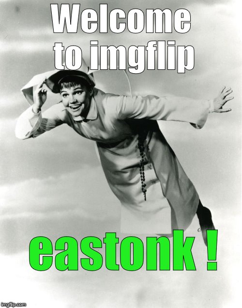 The Flying Nun | Welcome to
imgflip eastonk ! | image tagged in the flying nun | made w/ Imgflip meme maker