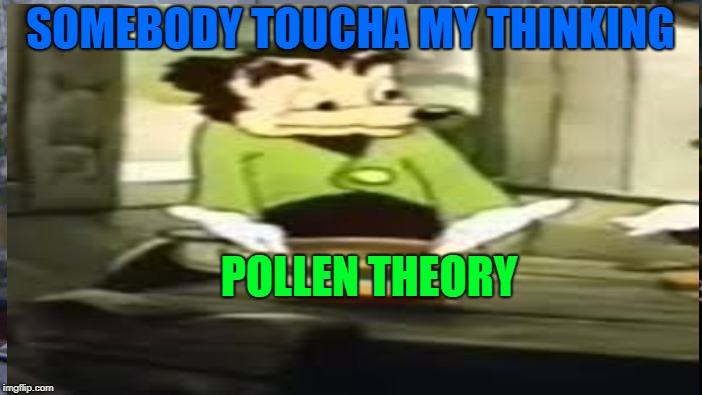 SOMEBODY TOUCHA MY THINKING POLLEN THEORY | made w/ Imgflip meme maker