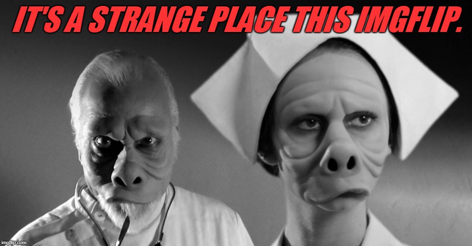 twilight zone | IT'S A STRANGE PLACE THIS IMGFLIP. | image tagged in twilight zone | made w/ Imgflip meme maker