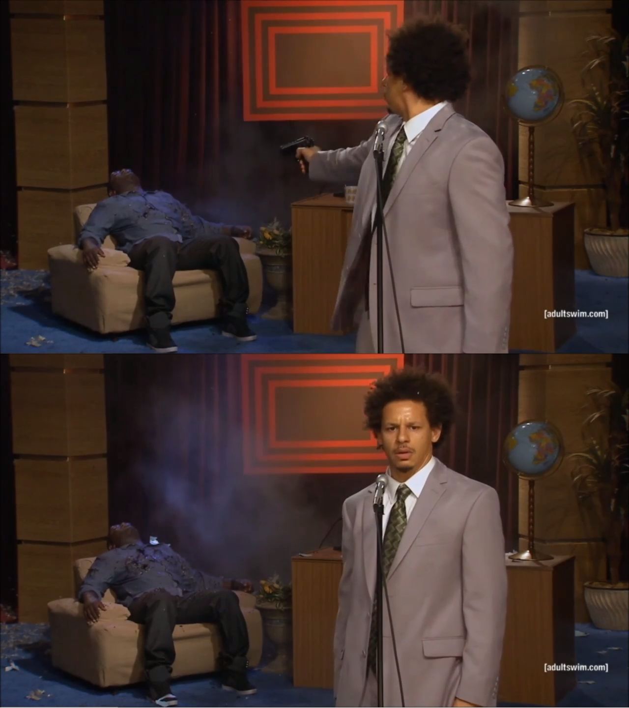 High Quality Eric Andre SHow Blank Meme Template