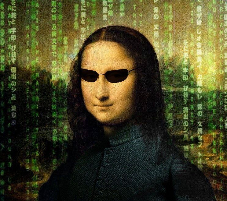 High Quality Mona Lisa Matrix Blank Meme Template