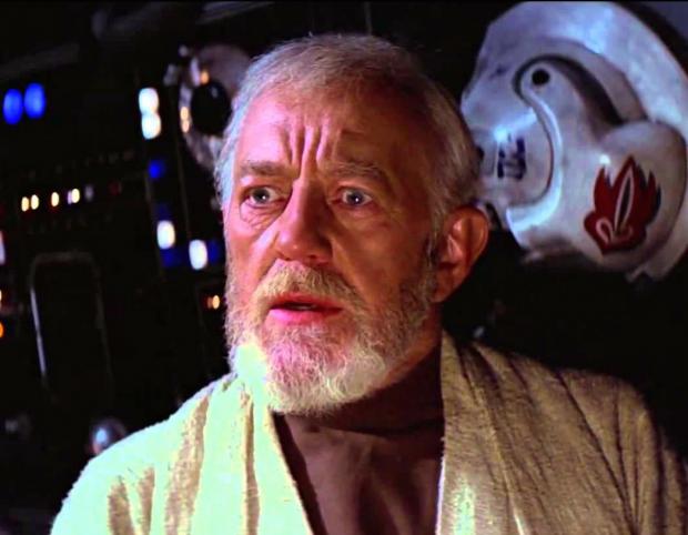 Obi-Wan Kenobi terrified Blank Meme Template