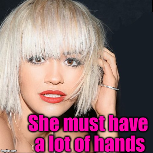 ditz | She must have a lot of hands | image tagged in ditz | made w/ Imgflip meme maker