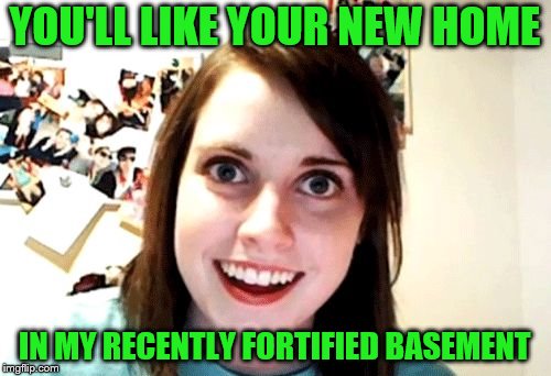 YOU'LL LIKE YOUR NEW HOME IN MY RECENTLY FORTIFIED BASEMENT | made w/ Imgflip meme maker