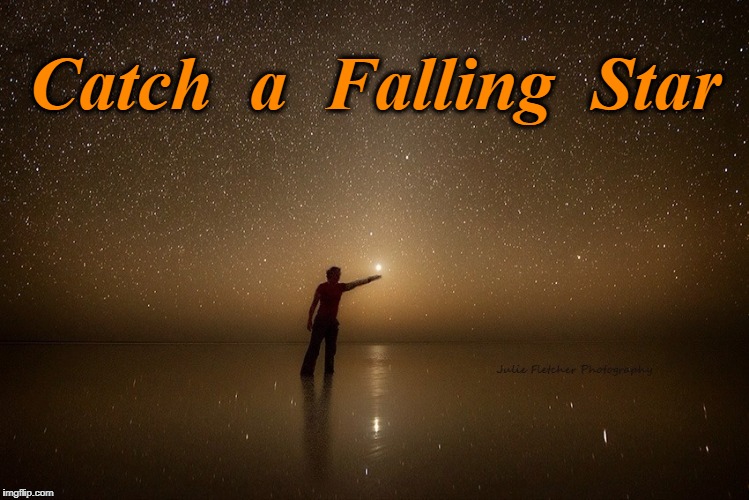 Catch a Falling Star | Catch  a  Falling  Star | image tagged in stars,hope,solitude,beach,night | made w/ Imgflip meme maker